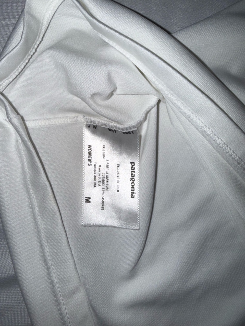 Patagonia Women Capilene Athletic Crew Neck Short Sleeve Tee White Size Medium - Picture 14 of 16